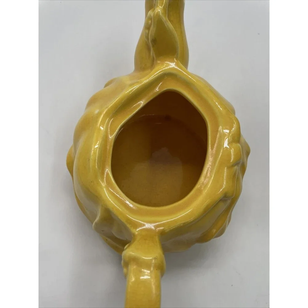 Red Wing Pottery Yellow Kateina Dutch Girl Tea Pot #260 Original Vintage NO LID
